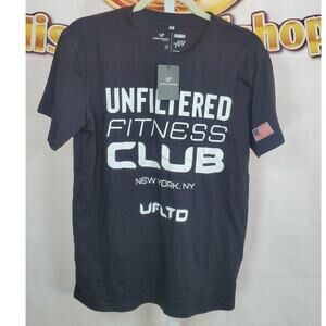 Mens Unfiltered Black Graphic T Shirt Medium